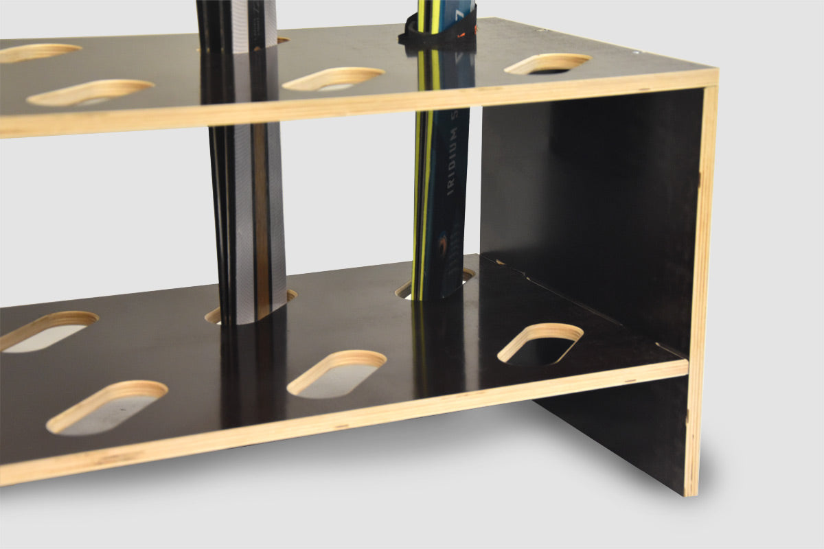 Skidställ i trä - 8 par, 61 x 33cm