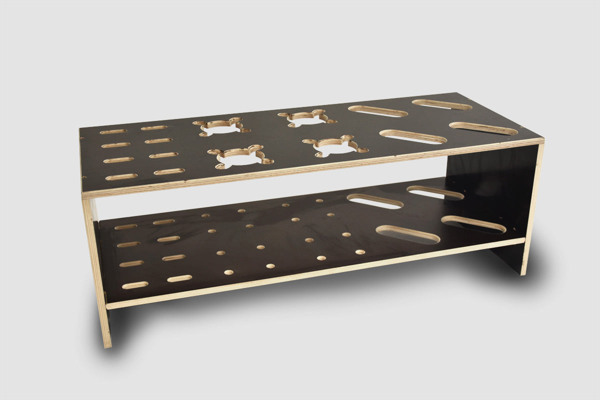 Kombinerat Skidställ i trä för alpinskidor, längdskidor och stavar