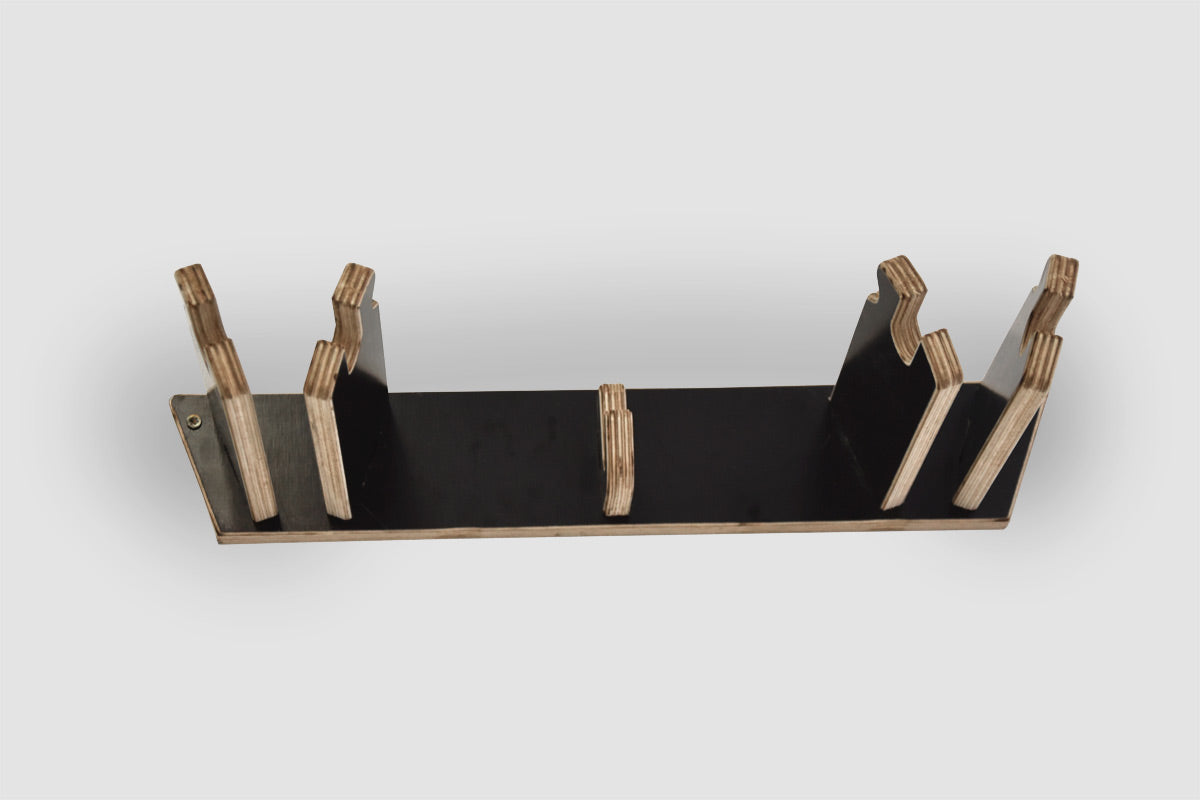 Skidhållare for 2 par skidor