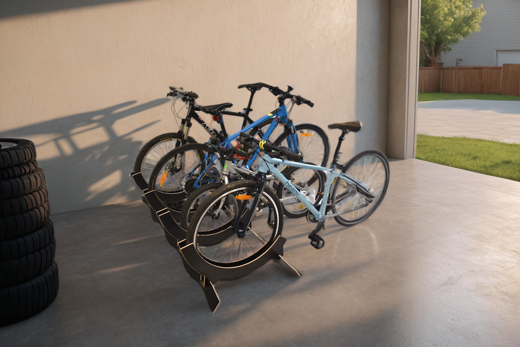 Justerbart ställ för 4 cyklar