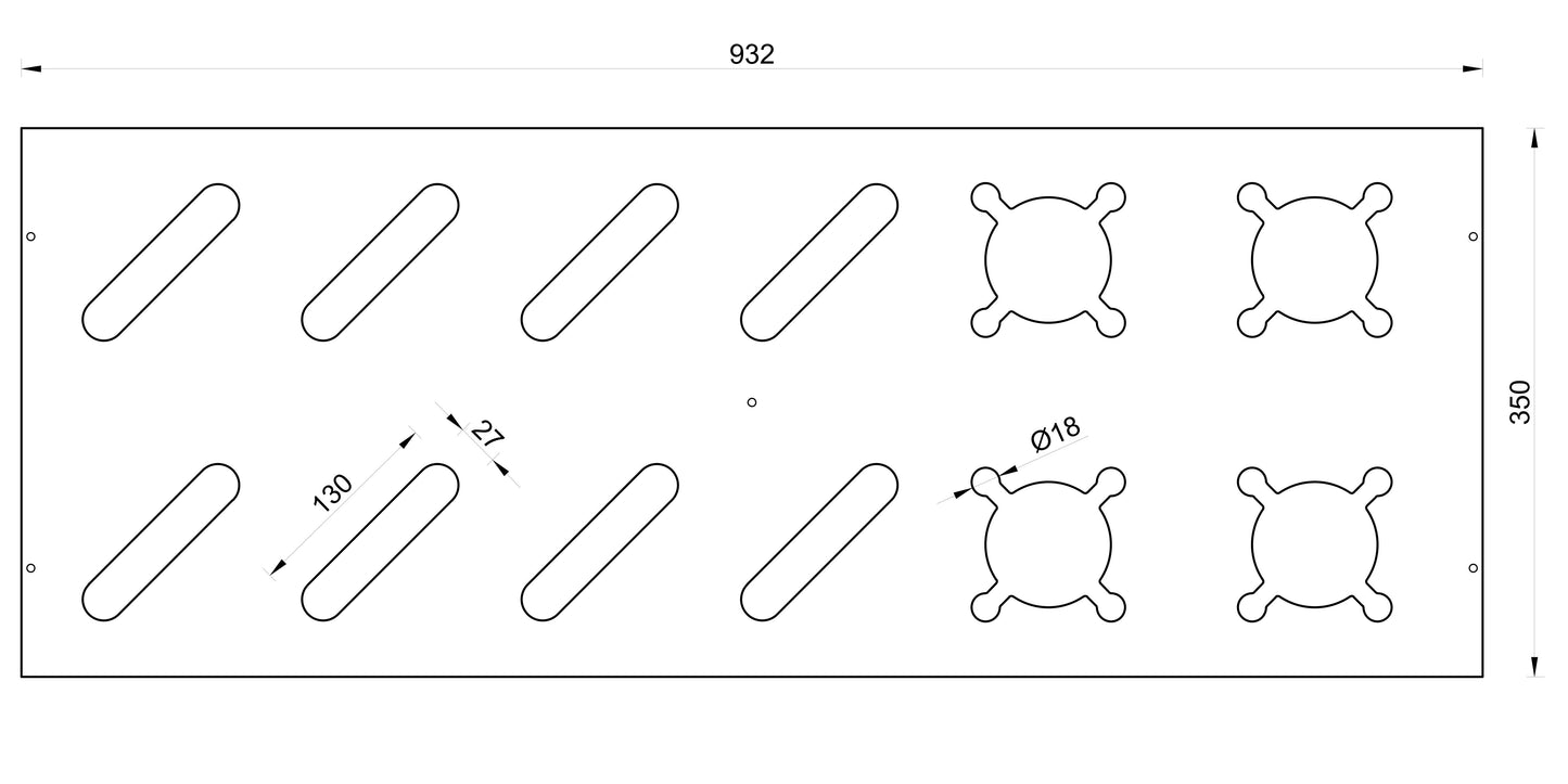 Kombinerat Skidställ i trä för skidor och stavar - Naturfärg