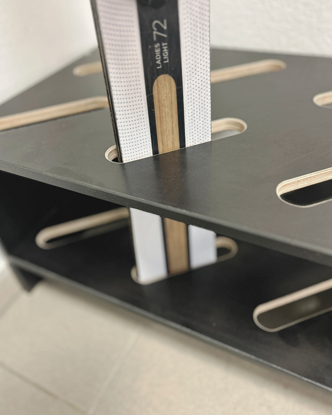 Skidställ i trä - 8 par, 61 x 33cm