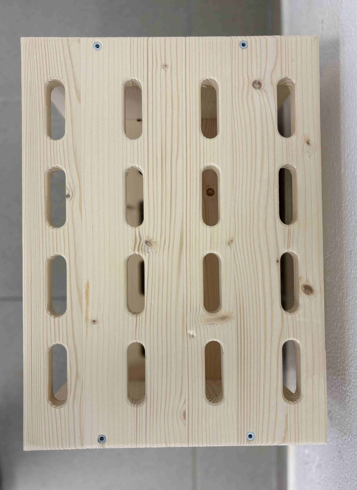 Skidställ i trä för 8 par längdskidor - Naturfärg